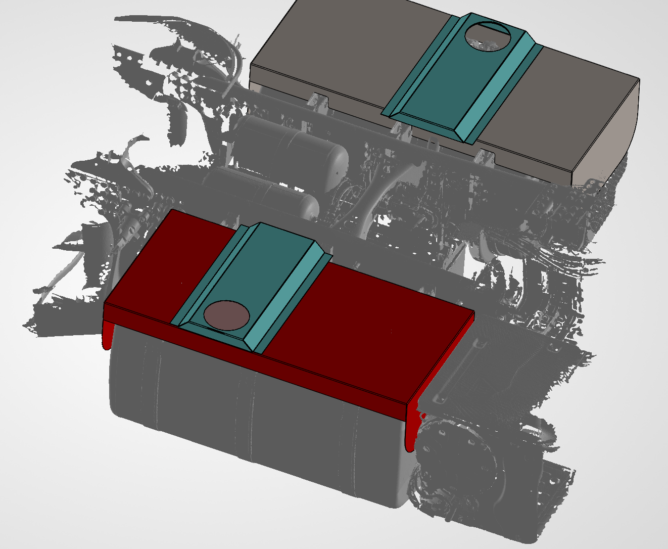 Protection-reservoir-poids-lourd vue 3D complète de la protection de réservoir Pautrat