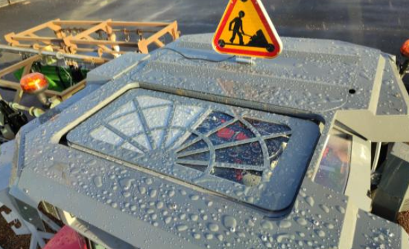 Protection Toit Tracteur Voirie Protection toit Massey pour la voirie