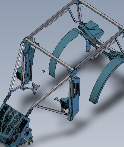 Conception 3D du kit blindage